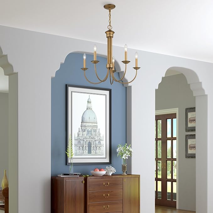 Livex Lighting 42685-04 5 Light Black Chandelier
