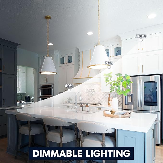 LUXRITE A23 LED Light Bulb, 33 Watt, E26 Base Bulb, 4000 Lumens, Dimmable, 5000K Bright White, 240° Beam Angle, CRI 80, 120V, Damp Rated, Shatter-Proof, UL Listed, Frosted (2 Pack)