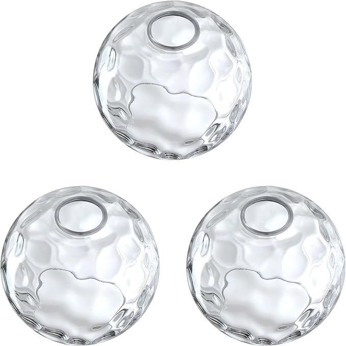 Doraimi Lighting 6.3 Inch Replacement Texture Glass Lamp Shade Light Fixture for 3 Pack Replacement Wall Sconce Pendant Light Ceiling Light Chandelier Shade,Factory Outlet