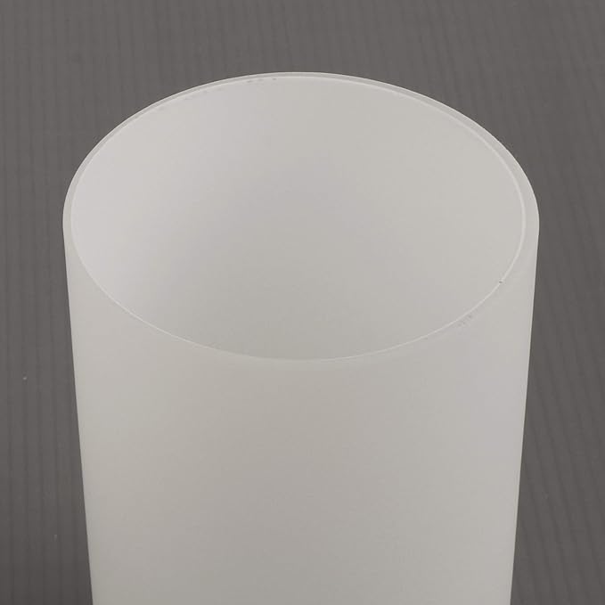 3 Pack Opal White Frosted Glass Shade, Cylinder Light Fixture Replacement Globe or Cover with 1-5/8-Inch Fitter for Chandelier Wall Sconce Pendant Light, G0059