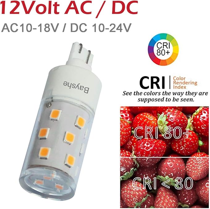 12V T10 Wedge Base Led Landscape Bulbs 5W Malibu Path Garden Light Bulbs,921 922 912 194 168 T10 RV Camper Trailer Motorhome Marine Boat Dome Light,6000K Daylight White,6 Pack
