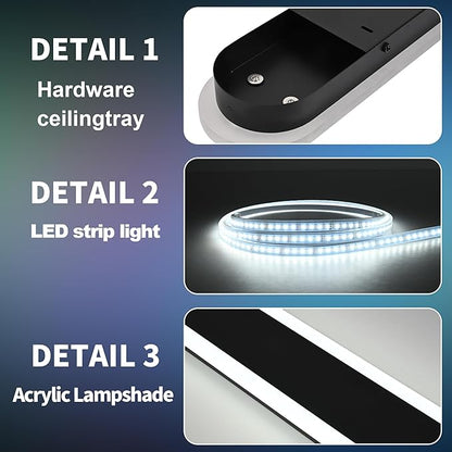 BONLICHT LED Long Wall Light 48in IP65 Waterproof Outdoor Lighting Fixture 1PC Exterior Front Porch Light 3000-6000k,Dimmable 5CCT Black Wall Sconce Linear Outside Light Wall Mount for House Balcony