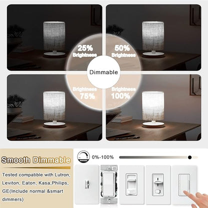 5 Inch E26 Led Bulb Equal 80 Watt, 4000k Neutral White Edison Bulb 6W Dimmable, 800LM T10 T9 Clear Glass Tubular Light Bulbs AC 120V for Chandelier Pipe Pendant Wall Light - UL Cert 6Pack