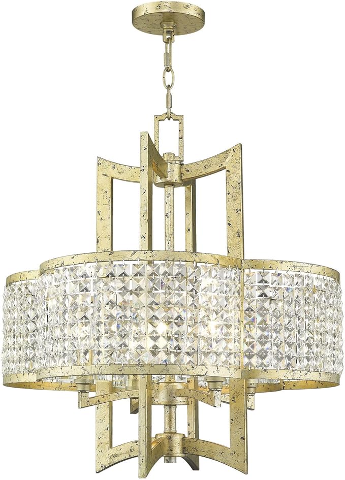 Livex Lighting 50575-28 Gramercy 4-Light Chandelier, Light Gold