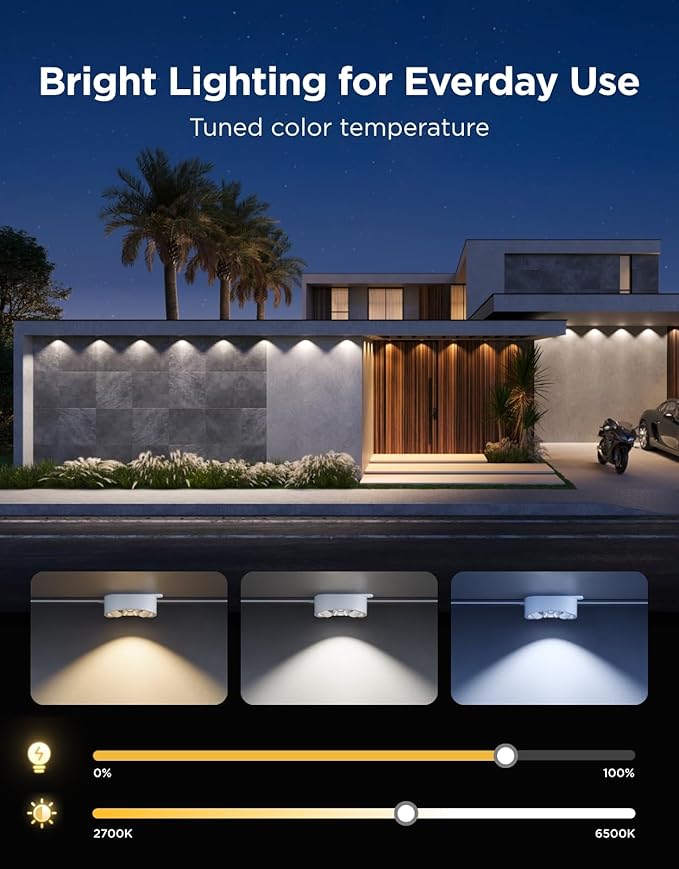 Govee Permanent Outdoor Lights Prism, 150ft with 54 Triple-Color Lighting Heads, 100+ Scene Modes, Up to 60lm for Outdoor Decor, IP68 Waterproof, Works with Alexa, Google Assistant & Matter, White