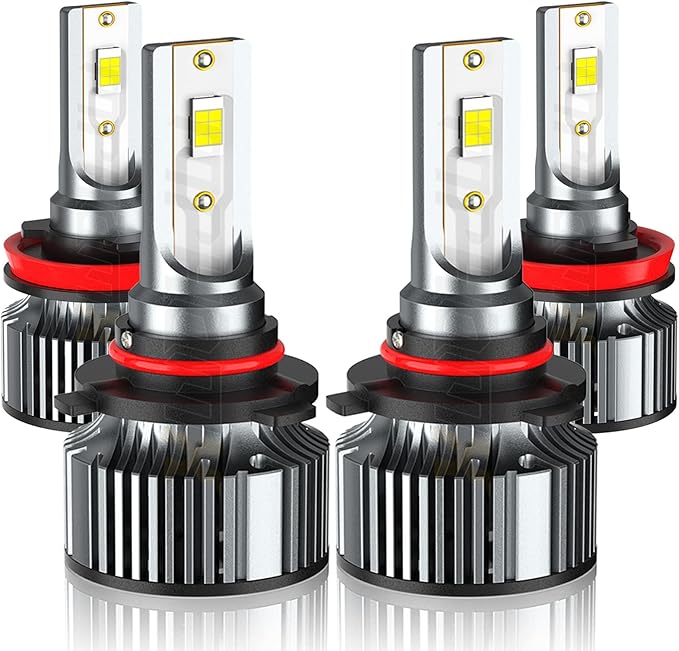 Compatible For Toyota Camry 2007-2018/ Subaru Forester Impreza 2009 2010 2011 2012 2013 2014 2015-2022 High Low Beams Bulbs, 6500K White, 500% Brightness, Plug n Play, for Off-Road Use Only, 4 PCS