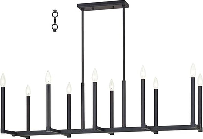 Livex Lighting 40259-07 Bronze Chandelier, 42.5" x 16" x 48.5"