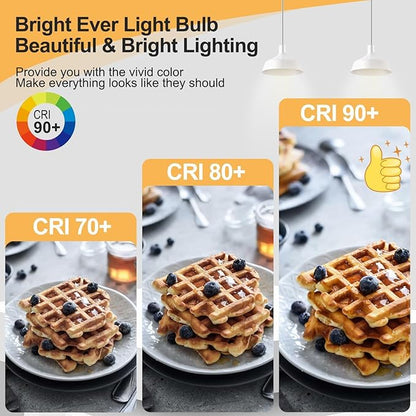 E26 LED Light Bulb,T10 Dimmable Led Tubular Bulb 8W,75 Watt Equivalent,T10 Led Bulbs 5000K Cool White,8.9In Edison Light Bulbs,Clear Glass,6Pack.