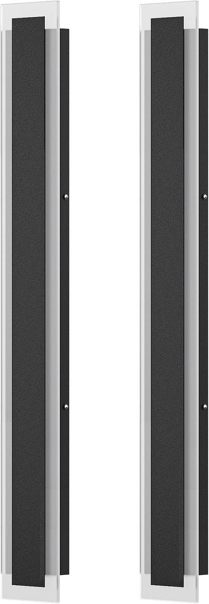 EDISHINE Upgraded 2 Pack 39.4" Modern Outdoor Wall Light Exterior, Led Linear Outdoor Wall Sconce, Adjustable Brightness & Color Temperature, IP65 Waterproof, Long Exterior Lighting Fixture for Garage