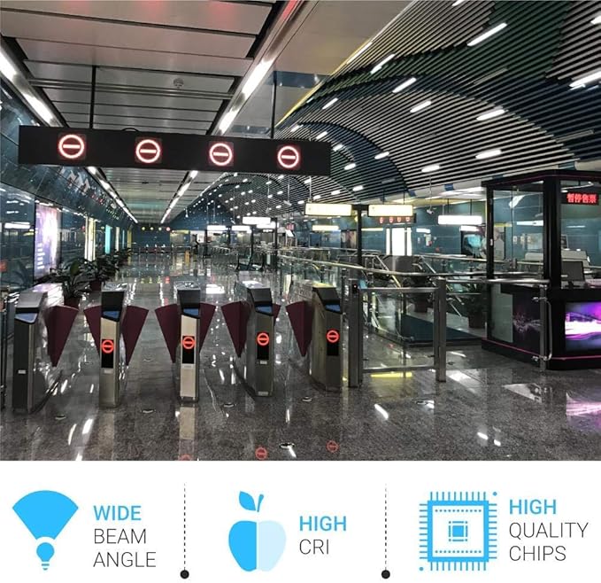 LEDMyplace 18W 4ft Hybrid LED Tube Light, Type A+B Works with or Without Ballast, 5000K, Daylight White, Clear Lens, Replacement of 50W for Supermarkets, Parking, Pack-30