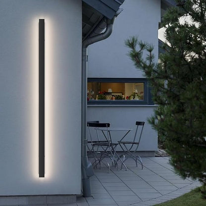 56.3inch Long Outdoor LED Wall Light 4000K Natural Light 45W Black Porch Light Acrylic Waterproof IP65 Exterior Wall Light Fixture for House Patio Porch Courtyard