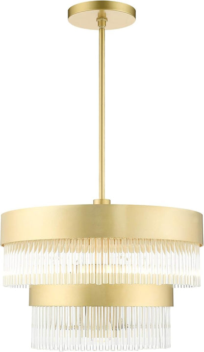 Livex Lighting 49824-91 5 Light Brushed Nickel Chandelier