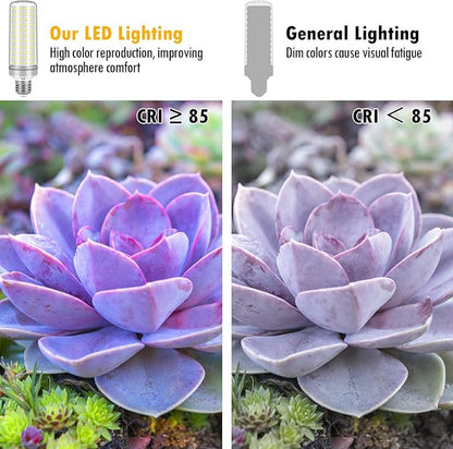 E26 LED Bulbs, 40W LED Light Bulbs Equivalent 400W, 6000K Daylight White, Not Dimmable, AC 110-220V, E26 Light Bulbs (2 Pack)