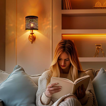 6 Pack Small Lamp Shades Clip on Bulb, Metal Chandelier Shades Replacement, Clip-on Small Lamp Shades for Vanity Lighting Fixtures Table Lamp Floor Lamp Wall Sconces Pendant Light