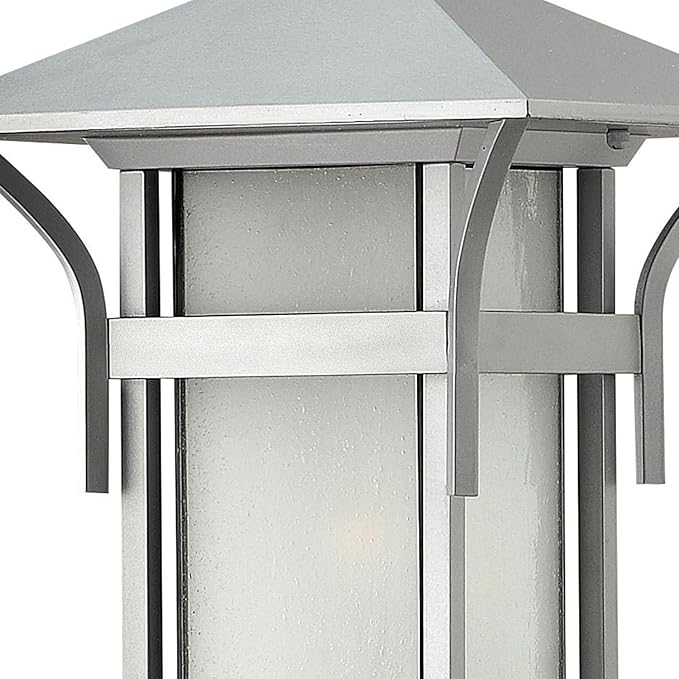 Hinkley Harbor Collection Transitional One Light Large Outdoor Post Top/Pier Mount, Titanium