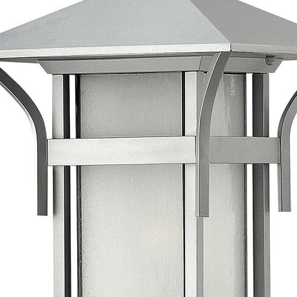 Hinkley Harbor Collection Transitional One Light Large Outdoor Post Top/Pier Mount, Titanium