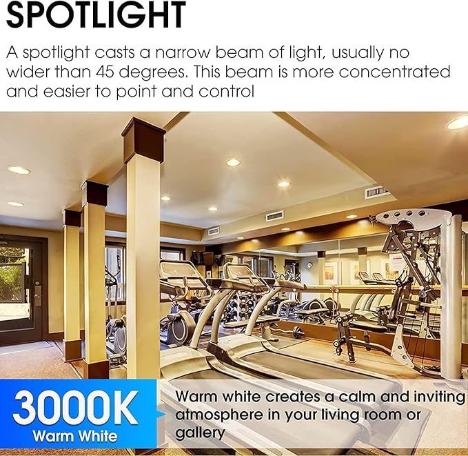 Energetic PAR38 Outdoor LED Flood Light Bulb, 3000K Warm White, 90 Watt Equivalent, Wet Rated, 900LM, E26 Base, Non-Dimmable, 6 Pack