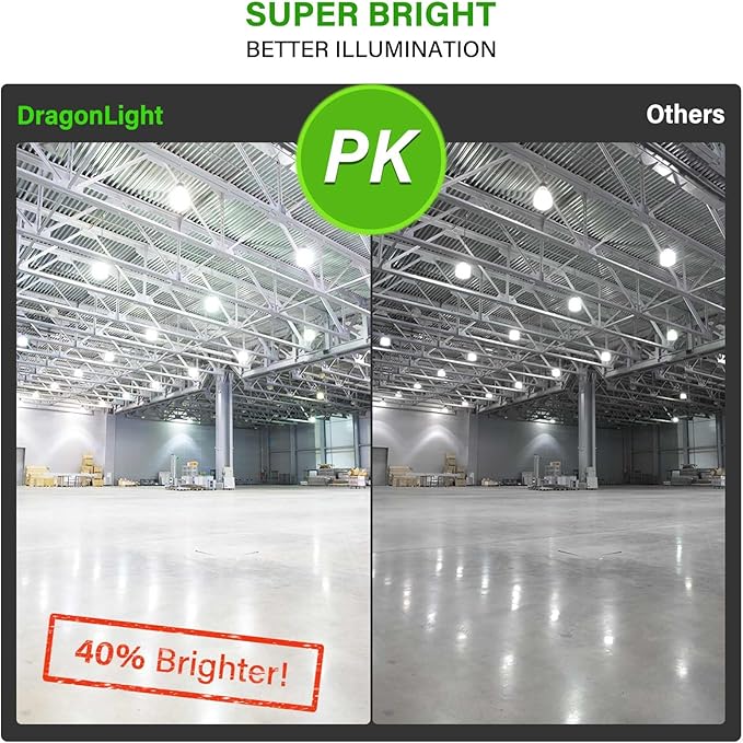 DragonLight 80W Super Bright LED Corn Light Bulbs (600 Watt Equivalent) - E26/E39 Large Mogul Base LED Lamp 5000K Daylight 9,600 Lumens for High Bay Area Lighting, Pack of 2