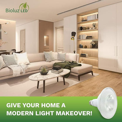 Bioluz LED 8 Pack PAR38 LED Light Bulb 90 CRI 12W = 100-120 Watt Replacement, Soft White 3000K, Dimmable Light Bulbs Flood Lights Outdoor/Indoor UL Listed Light Bulbs Title 20 High Efficacy LED Bulbs