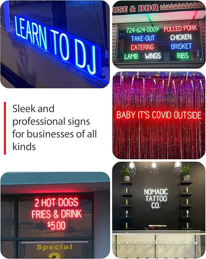 SpellBrite AREPAS Sign | Restaurant-Related Sign with Neon Look, Green LED Light | 24.4" x 6.3"