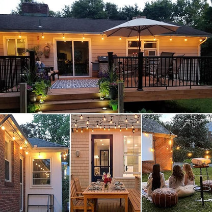 S14 Replacement LED Light Bulbs, Shatterproof & Waterproof 2W S14 Edison LED Bulbs, Outdoor String Lights, E26 Base Patio Lights, Warm White 2200K Plastic 150ML Non-Dimmable 15 Pack