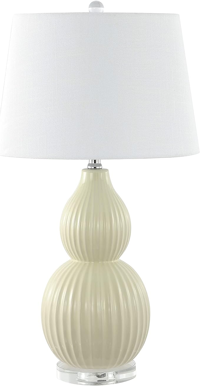 JONATHAN Y JYL8019C Thatcher 28.25" Ceramic LED Table Lamp Contemporary Transitional Bedside Desk Nightstand Lamp for Bedroom Living Room Office College Bookcase LED Bulb Included, Light Olive