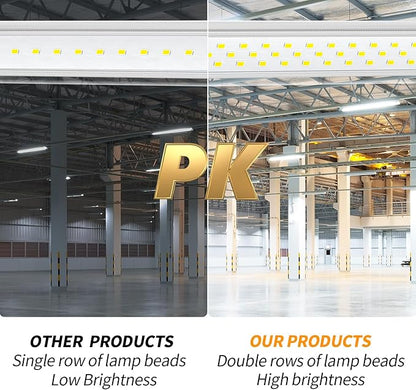 8ft Led Bulbs, T8 8 Foot Led Bulb for T12 Fluorescent Replacement, 72W 9000lm 8' Led Tubes 96" FA8 Single Pin, Three Rows of lamp Beads, 5000K led Tube Light (10Pack)