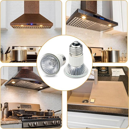 Range Hood Appliance Bulbs E27 Lighting Z0B0011 50W Bulbs for Zephyr Milano Europa Hoods 70mm，Appliance Light Bulb -Pack of 2