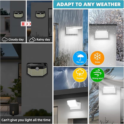 LED Wall Light Outdoor 40W White Flood Lights 350°Rotation Exterior Lighting Fixture Commercial Security 6000K Waterporof Porch Light 3 Pack