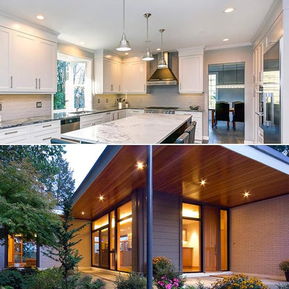 LUXRITE 6 Pack PAR20 LED Bulbs, 50W Equivalent, 2700K Warm White, Dimmable LED Spotlight Bulb, Indoor Outdoor, 7W, 500 Lumens, Wet Rated, E26 Standard Base, UL Listed