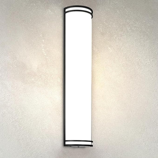 ASD 36 Inch LED Outdoor & Indoor Wall Mount Light Fixture - Matte Black Modern Wall Sconce Lighting - 30W 120-277V 3000K 4000K 5000K Adjustable Dimmable Front Door & Patio Exterior Lights - ETL