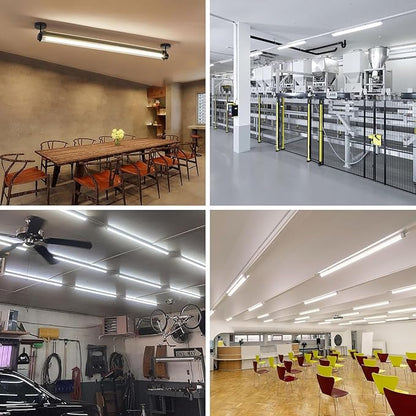 H&B Luxuries 4FT T8 LED Tube Light, Type A+B, 5 Power(12W-22W) & 5 Colors(3500K-6500K) All in 1,Plug and Play or Ballast Bypass, T8 T10 T12 Fluorescent Bulbs Replacement, ETL DLC (30Pack)