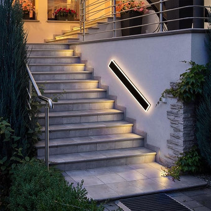 47.2Inch Modern Outdoor Lights IP65 Waterproof Exterior Linear Sconce Long Outdoor Porch Lights 3000K for Courtyard House(5.9in Wide)