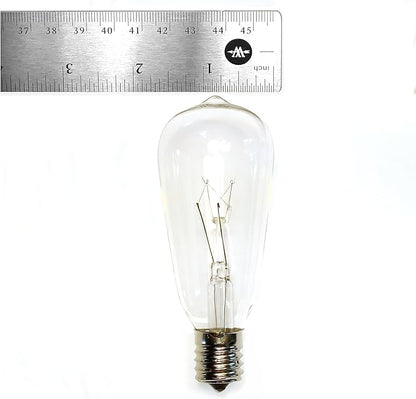 Hometown Evolution, Inc. Box of 25 ST40 Clear 7 Watt C9 (E17) Intermediate Base Replacement Light Bulbs