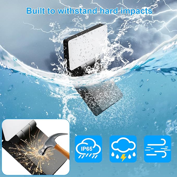 ledmo 60W LED Outdoor Wall Light 350° Horizontal/180° Vertical LED Exterior Wall Lights Modern Neighbor Friendly Adjustable Exterior Flood Lighting 5000k 6000lm IP66 for Upper Areas Yard Porch