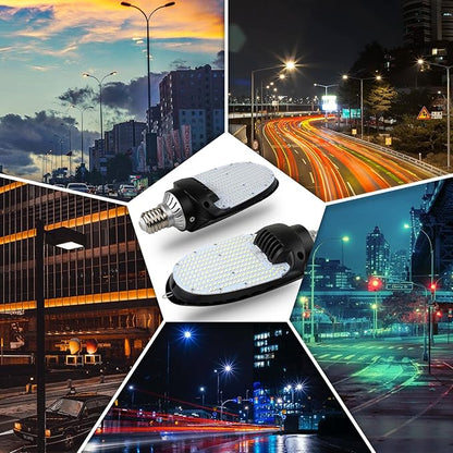 115W LED Shoebox Corn Retrofit Lamps, 5000K 15525LM Shoebox Corn Light Bulb(500W MH Equiv.) Rotatable E39 Mogul Base, 180° LED Paddle Bulb for Retrofitting Parking Lot Street Lighting (6-Pack)