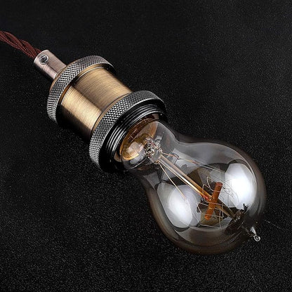 HESSION Edison Light Bulbs, A19 led 40w Vintage Antique Tungsten Filament Bulbs,E26 Base Edison Bulbs, Decorative Light Bulb Dimmable Amber Glass(6 Pack)