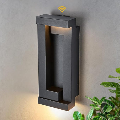 Dusk to Dawn Outdoor LED Wall Lights, Exterior Front Porch & Patio Light, Photocell Sensor Wall Sconce Lamp, IP65 Waterproof, Anti Rust Outside Lighting for House, Doorway, Garage
