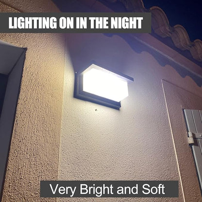 Sytmhoe 5000K Daylight White Outdoor Wall Sconce Lights, LED Exterior Light Fixture Wall Mount Ip65 Waterproof, Wall Porch Light for Garage Walkway Hallway Backyard Garden(1 Pack)