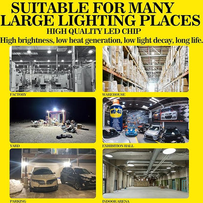 NS LED Corn Light Bulbs 9000 Lumens Super Bright (600W Equivalent), A19 60W E26 5000K Daylight, Energy Saving 90%, Non-Dimmable (1-Set)-for Home Workshop