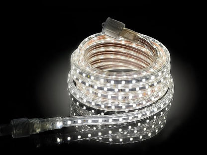 CBconcept UL Listed, 20 Feet, Super Bright 5400 Lumen, 4000K Soft White, Dimmable, 110-120V AC Flexible Flat LED Strip Rope Light, Commercial Grade, Indoor Outdoor use, Ready to Plug n Shine