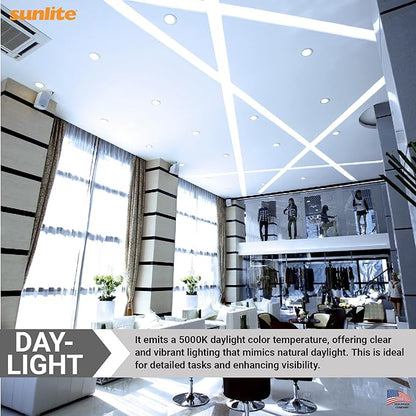 Sunlite CFL Plug-in PLT 4-Pin Triple Tube Light, 32 Watts, 4-Pin GX24q3 Base, 2400 Lumens, 5000K Daylight, 10 Pack