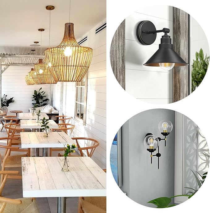 A19 E26 Base Dimmable Edison LED Bulb, 4W (40 Watt Equivalent) 3000K Soft Warm White, Vintage Clear Glass LED Filament Bulb for Home, Wall Sconce, Chandelier, 6 Pack (6W=60W 3000K Soft White)