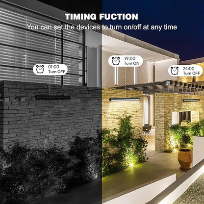 Smart Wall Washer Lights Adjustable Color Temperature 2700K-6500K,72W 9600lm 1%-100% Brightness Dimmable LED Bar Light APP & Remote Control for Outdoor, Compatible with Alexa/Google Assistant
