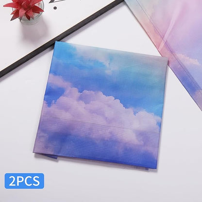 2pcs Fluorescent Light Covers - Light Covers for Ceiling Lights Classroom, Magnetic Light Filters for Office, Hospitals, Home 4 x 2 Feet (rainbow)