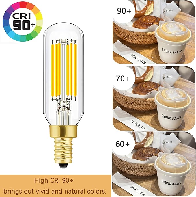XININSUN T6 LED Bulb Dimmable 6W Equal Daylight White 4000K T6 T25 E12 Candelabra Led Light Bulb 60 watt for Chandeliers,Ceiling Fan,Wall sconces AC120V 600LM e12 Led Bulb 6Pack