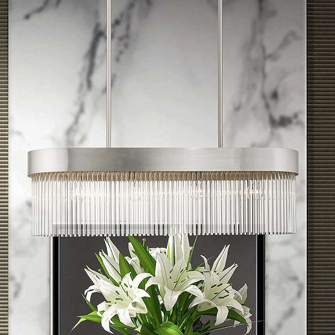 Livex Lighting 49826-91 4 Light Brushed Nickel Chandelier