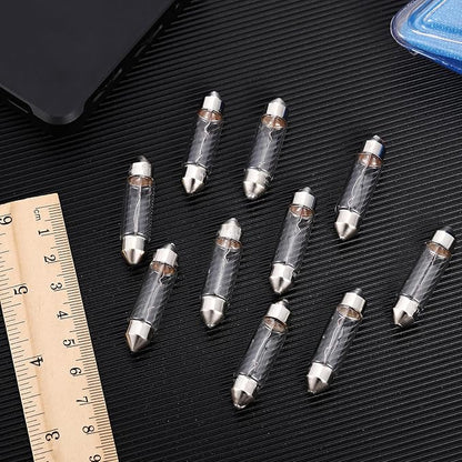 10 Pcs Xenon Festoon Light Bulb 12 Volt Xenon Bulb 39mm Under Cabinet Light for Counter Lighting and Under Cabinet Lighting in Kitchen(10 Watt)