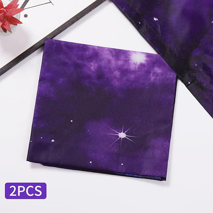 2pcs Fluorescent Light Covers - Light Covers for Ceiling Lights Classroom, Magnetic Light Filters for Office, Hospitals, Home 4 x 2 Feet (purple nebula)