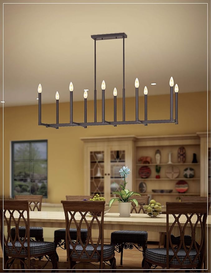 Livex Lighting 40259-07 Bronze Chandelier, 42.5" x 16" x 48.5"